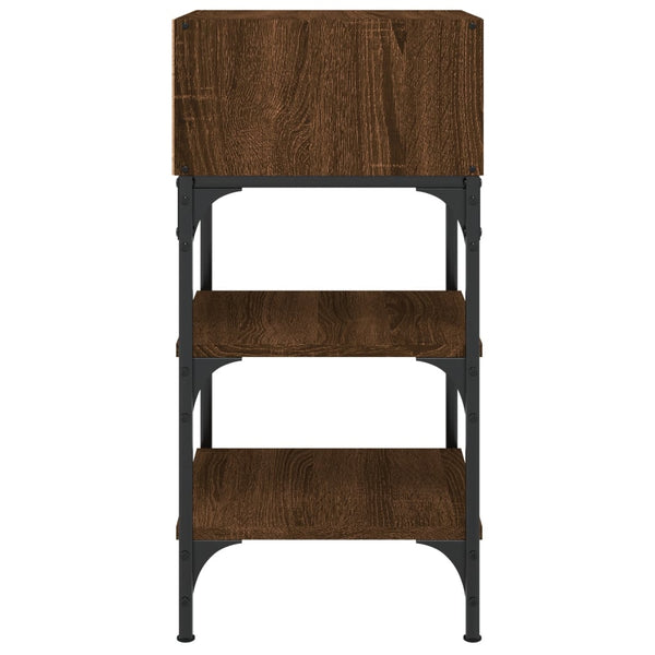 Nachttisch Braun Eichenoptik 35x34,5x70 cm