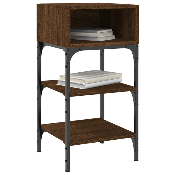 Nachttische 2er Set Eiche Braun 35x34,5x70cm