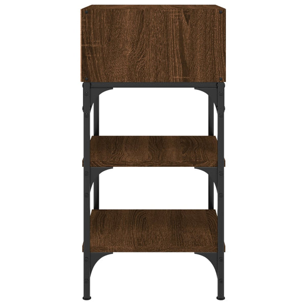Nachttische 2er Set Eiche Braun 35x34,5x70cm