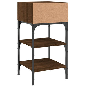 Nachttische 2er Set Eiche Braun 35x34,5x70cm