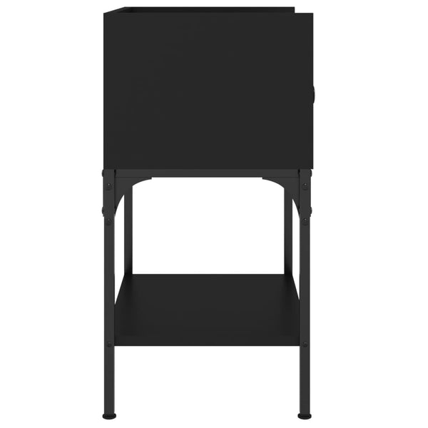 Schwarzer Nachttisch 40,5x31x60 cm