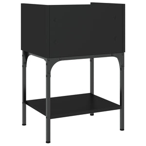Schwarzer Nachttisch 40,5x31x60 cm