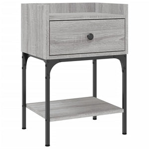 Grauer Nachttisch Sonoma-Eiche 40,5 cm