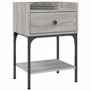 Grauer Nachttisch Sonoma-Eiche 40,5 cm