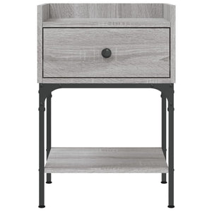 Grauer Nachttisch Sonoma-Eiche 40,5 cm