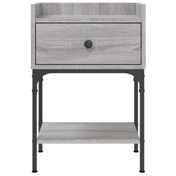 Grauer Nachttisch Sonoma-Eiche 40,5 cm