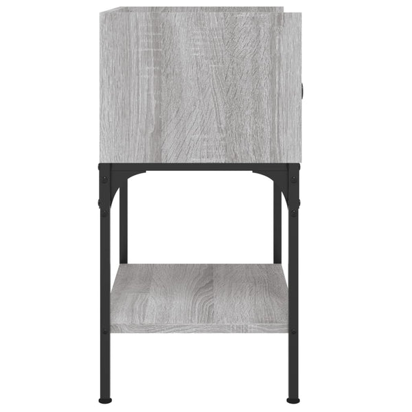 Grauer Nachttisch Sonoma-Eiche 40,5 cm