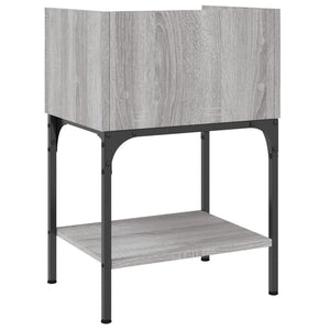 Grauer Nachttisch Sonoma-Eiche 40,5 cm