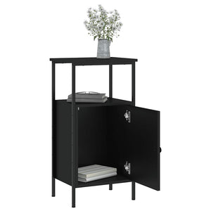 Nachttische 2er Set Schwarz 41x31x80 cm