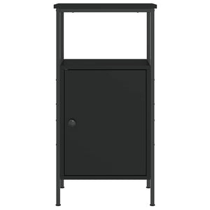 Nachttische 2er Set Schwarz 41x31x80 cm