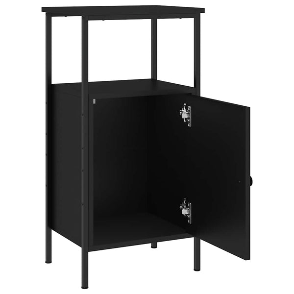 Nachttische 2er Set Schwarz 41x31x80 cm