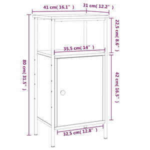 Nachttisch Sonoma Eiche 41x31x80cm