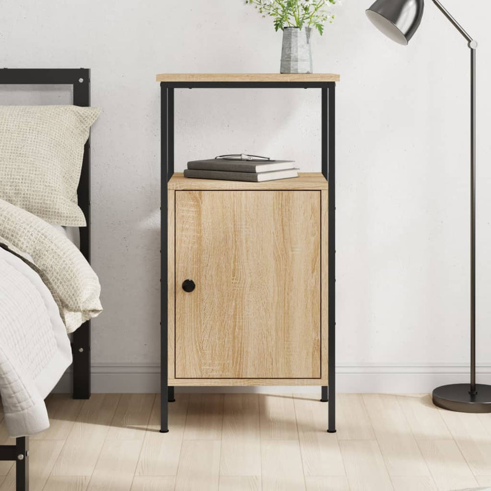 vidaXL Nightstand Sonoma Oak 41x31x80 cm Engineered Wood