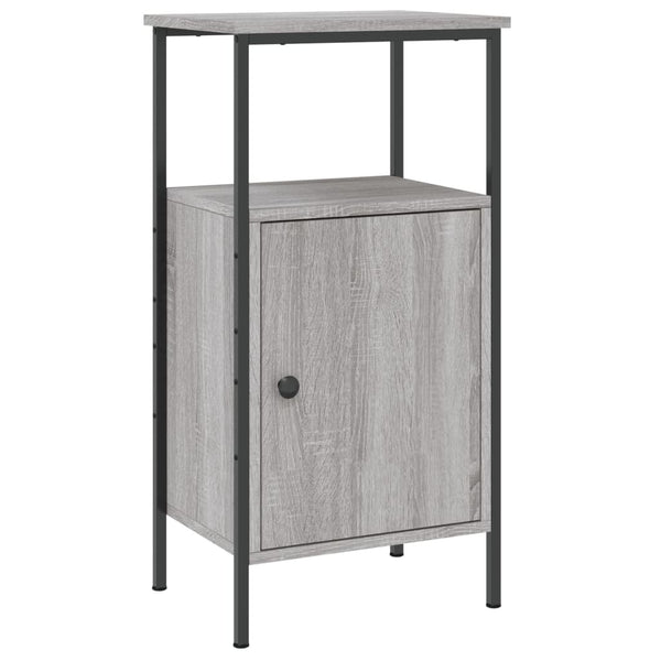 Grauer Nachttisch Sonoma-Eiche 41x31x80 cm
