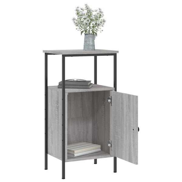 Grauer Nachttisch Sonoma-Eiche 41x31x80 cm