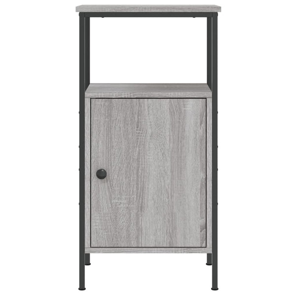 Grauer Nachttisch Sonoma-Eiche 41x31x80 cm