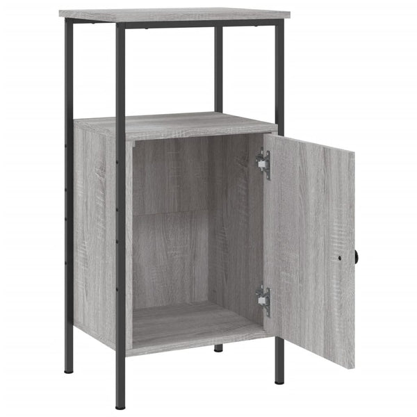 Grauer Nachttisch Sonoma-Eiche 41x31x80 cm