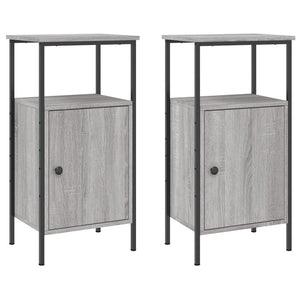 Nachttische Grau Sonoma 2er-Set