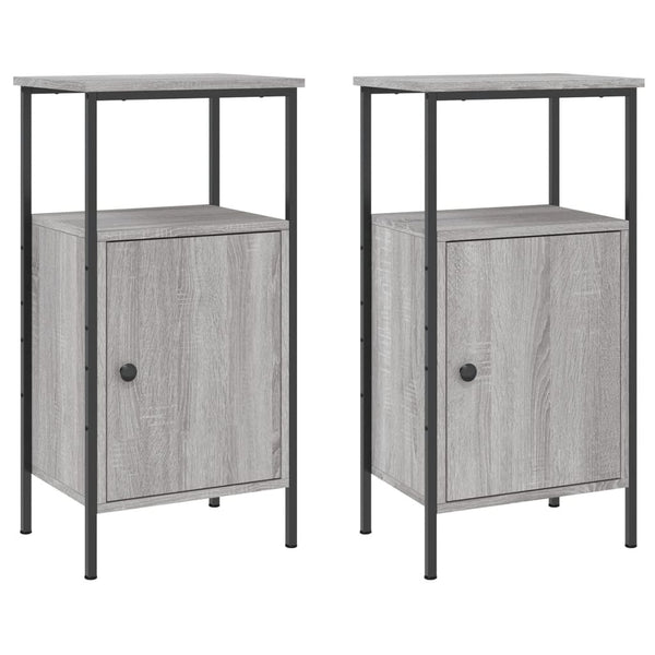 Nachttische Grau Sonoma 2er-Set