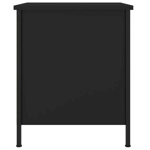 Nachttische 2er Set, Schwarz 40x50 cm