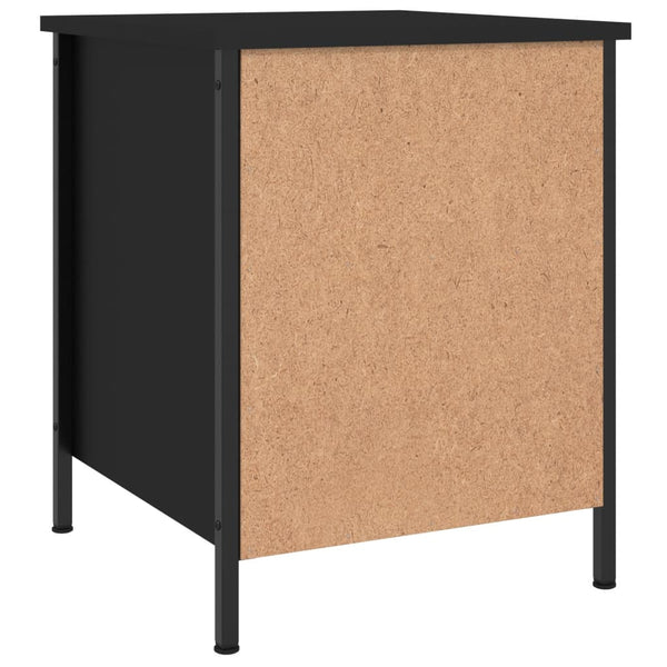 Nachttische 2er Set, Schwarz 40x50 cm