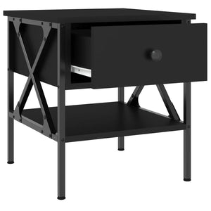 Schwarzer Nachttisch 40x42x45 cm