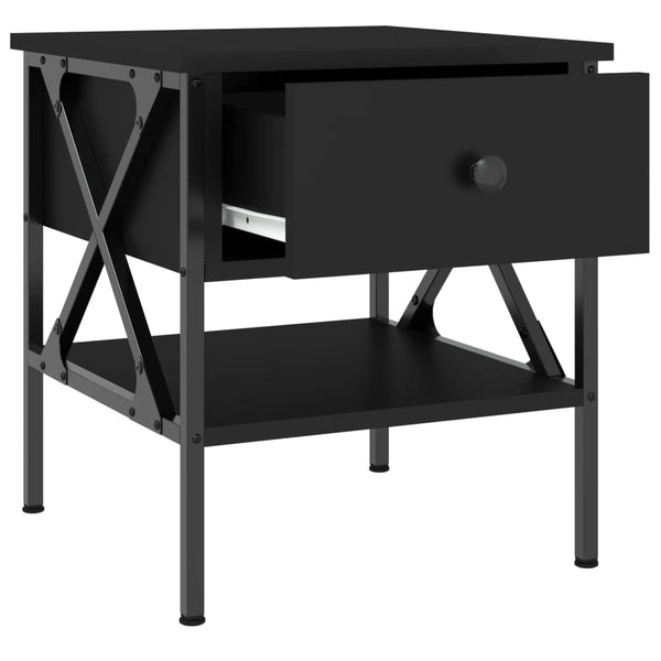 Schwarzer Nachttisch 40x42x45 cm