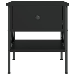 Nachttische 2er Set, Schwarz 40x45 cm