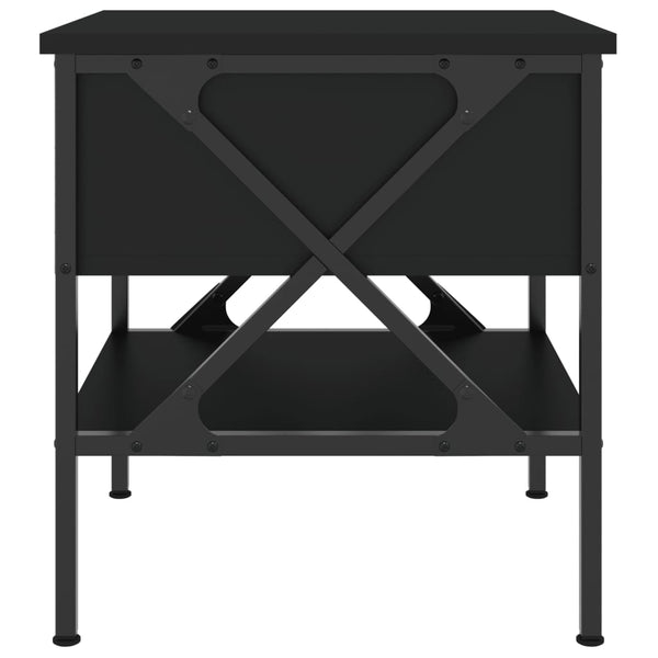 Nachttische 2er Set, Schwarz 40x45 cm