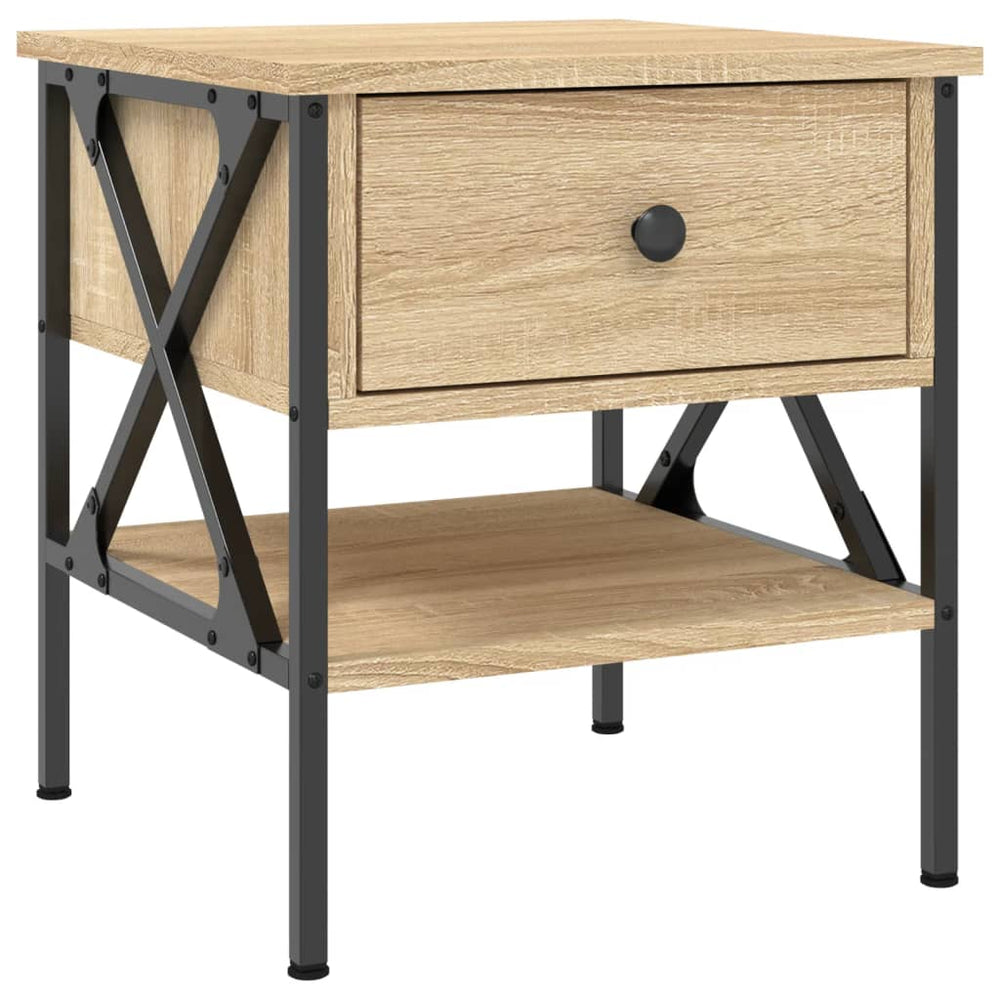 vidaXL Bedside Cabinet Sonoma Oak 40x42x45 cm Engineered Wood
