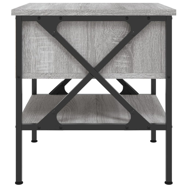 Grauer Nachttisch Sonoma-Eiche 40x42x45 cm