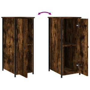 Nachttische 2er Set Räuchereiche 32x42x80cm