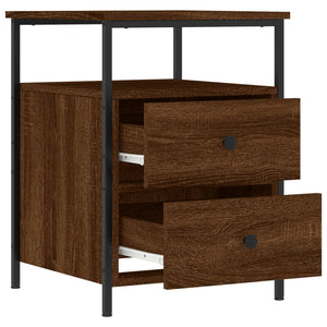 Nachttisch Braun Eichen-Optik 44x45x60 cm