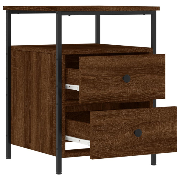 Nachttisch Braun Eichen-Optik 44x45x60 cm