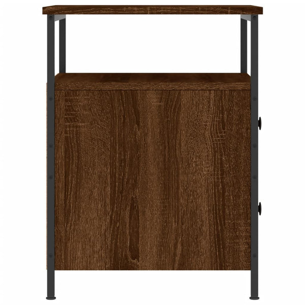 Nachttische 2er Set Braun Eiche 44x45x60 cm