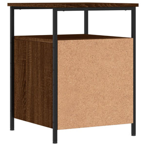 Nachttische 2er Set Braun Eiche 44x45x60 cm