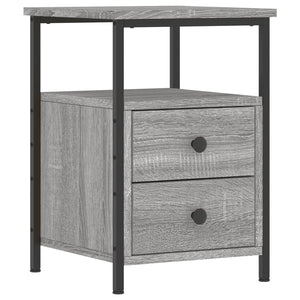 Nachttisch Grau Sonoma-Eiche 34x35,5x50 cm