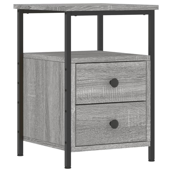 Nachttisch Grau Sonoma-Eiche 34x35,5x50 cm