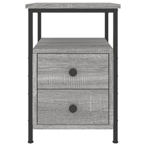 Nachttisch Grau Sonoma-Eiche 34x35,5x50 cm