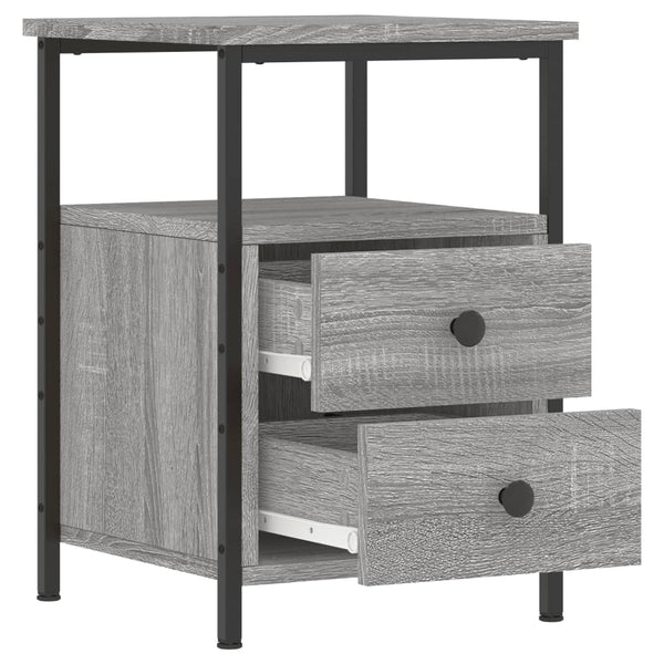 Nachttisch Grau Sonoma-Eiche 34x35,5x50 cm