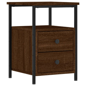 Nachttisch Braun Eichenoptik 34x35,5x50 cm
