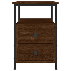 Nachttisch Braun Eichenoptik 34x35,5x50 cm