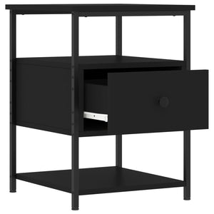 Nachttische Schwarz 40x42x56cm, 2er-Set