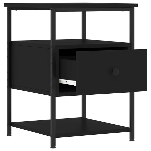 Nachttische Schwarz 40x42x56cm, 2er-Set