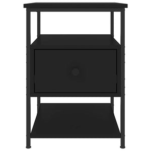 Nachttische Schwarz 40x42x56cm, 2er-Set