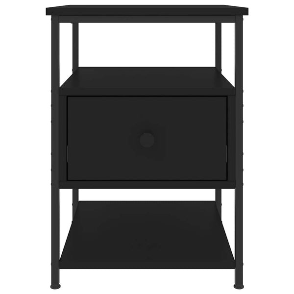 Nachttische Schwarz 40x42x56cm, 2er-Set