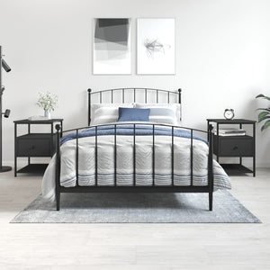 Nachttische Schwarz 40x42x56cm, 2er-Set