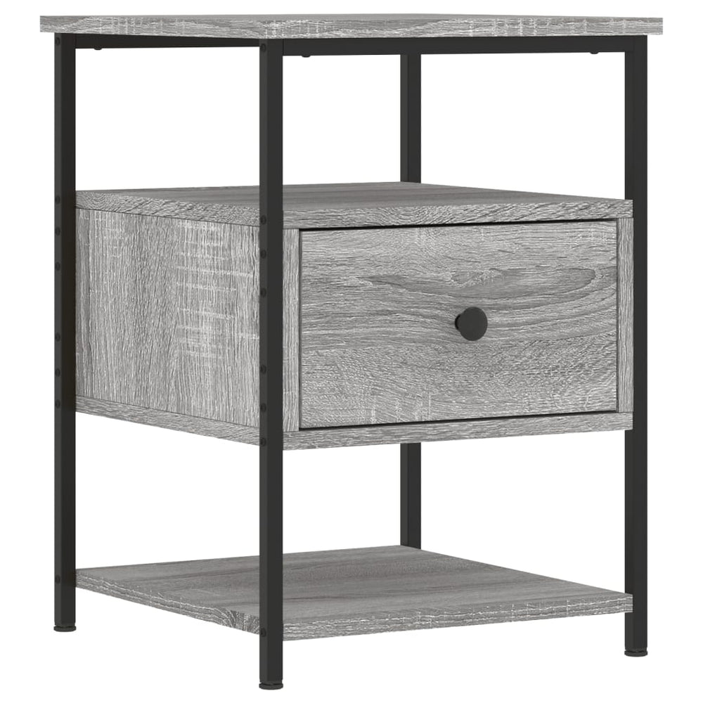 vidaXL Nightstand Grey Sonoma Oak 40x42x56 cm Engineered Wood