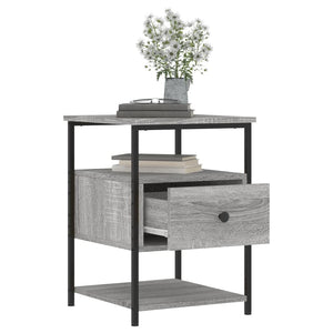 Nachttische 2er Set Grau Sonoma