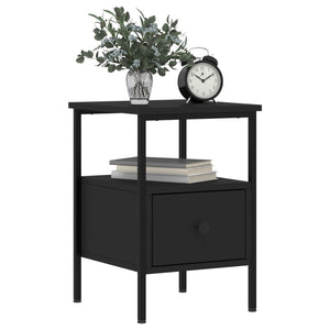 Nachttische 2er Set Schwarz 34x36x50cm
